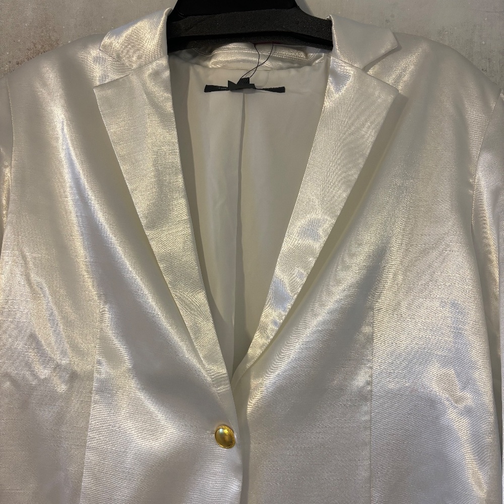 French Connection Satin Blazer (NWT) - Picture 3 of 14